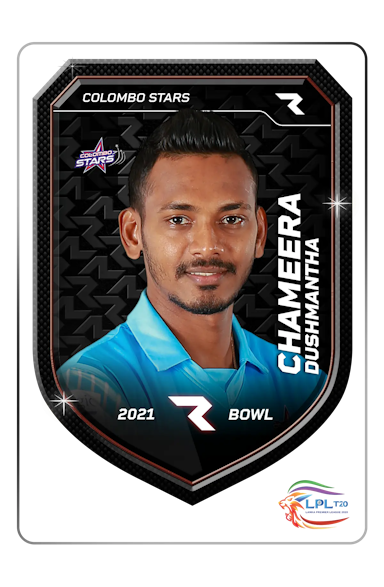 Dushmantha Chameera Player NFT Cards