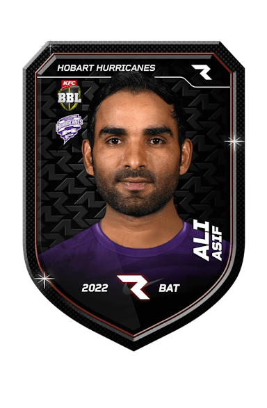 Asif Ali Rario Player NFT Card