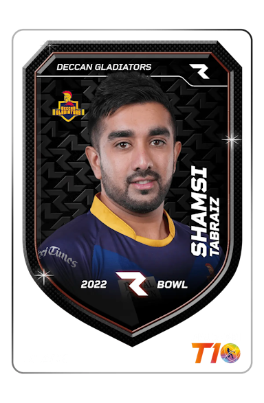  Tabraiz Shamsi Player NFT Card