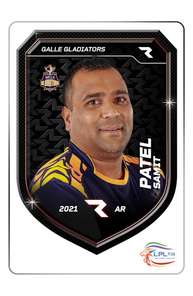 Samit Patel Player NFT Card