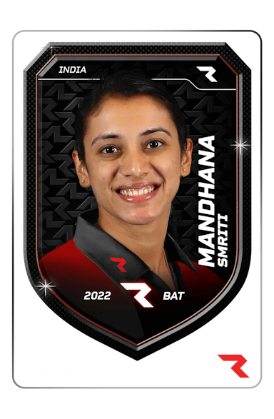 Smriti Mandhana Player NFT Card