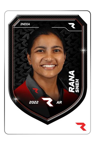 Sneh Rana Player NFT Card