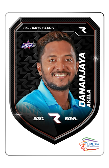 Akila Dananjaya Player NFT Card