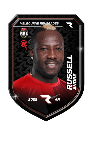 Andre Russell Rario Player NFT Card