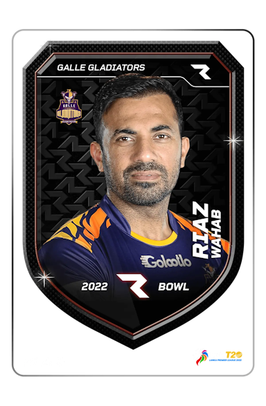 Wahab Riaz Player NFT Card