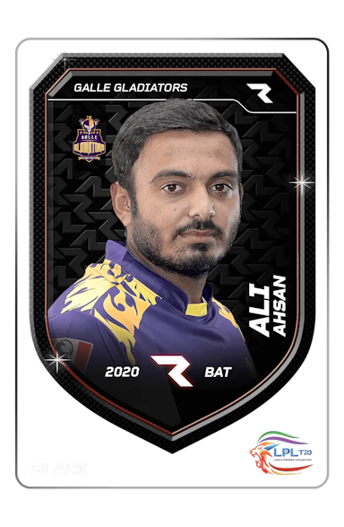 Ahsan Ali Player NFT Card