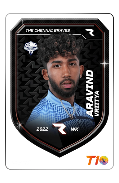Vriitya Aravind Player NFT Card