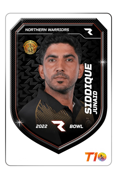 Junaid Siddique Player NFT card