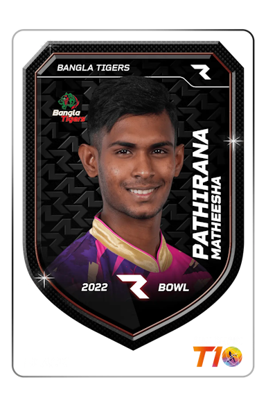 Matheesha Pathirana Player NFT Card